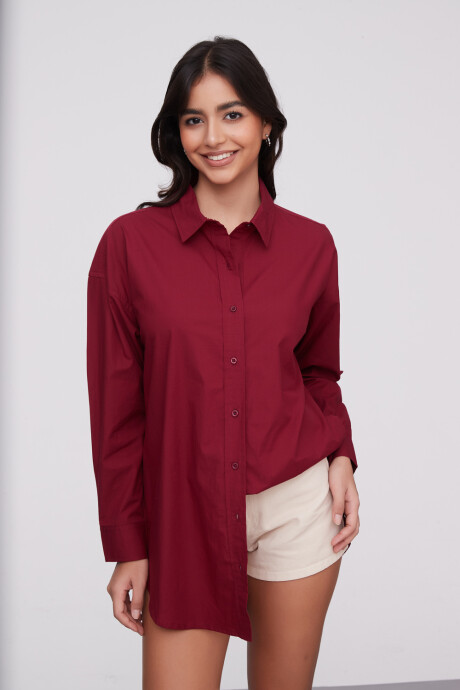 Camisa Delano Bordeaux