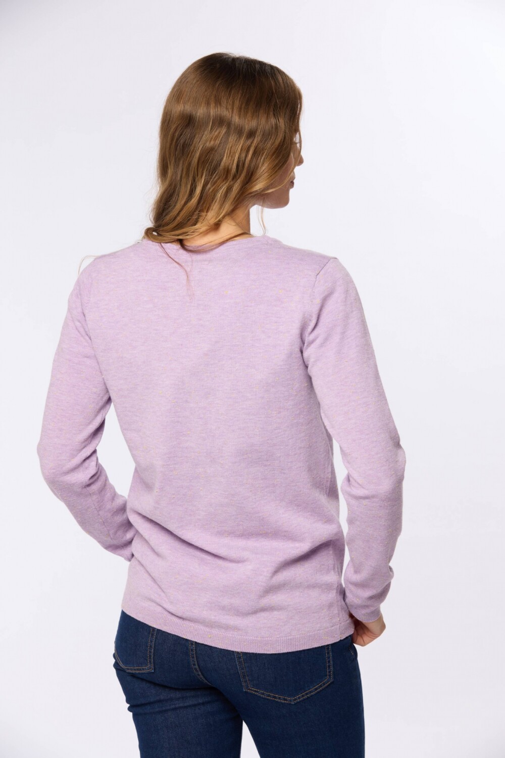 SACO TEJIDO CLÁSICO Lila