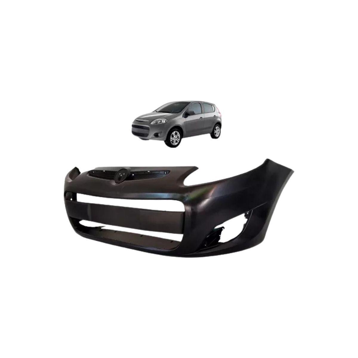 PARAGOLPE DELANTERO NEGRO LISO 