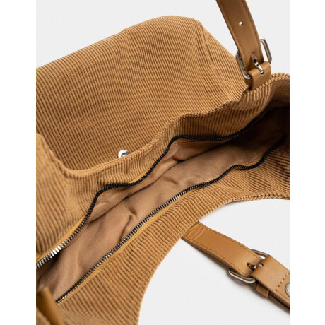 Cartera Cartera Saca Corderoy Chocolate Marron Camel