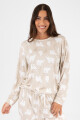 Pijama llama pattern Beige