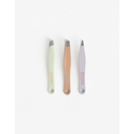 Set De Mini Pinzas De Depilar Combinacion Tricolor