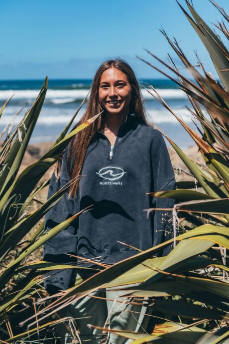 Buzo Avalanche Medio Cierre / Negro Wash - Preventa U