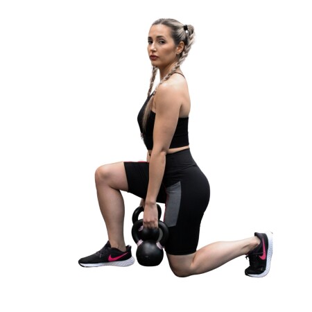 CALZA CICLISTA POWERFIT CON BOLSILLOS NEGRO