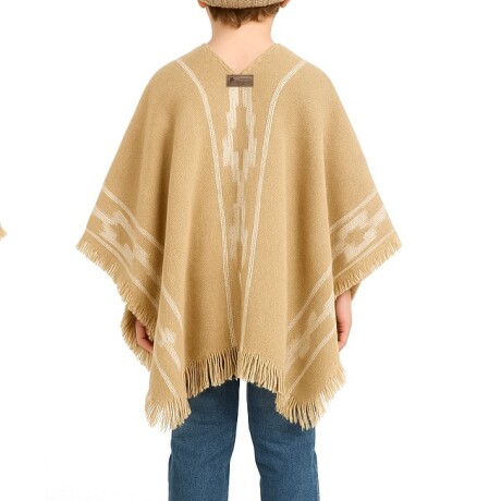 Poncho Niño Beige