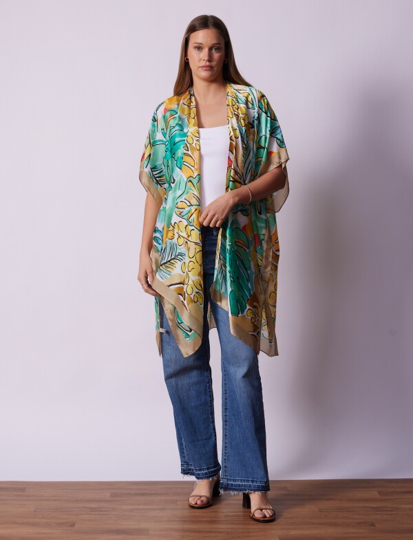 Kimono Flores BEIGE/MULTI