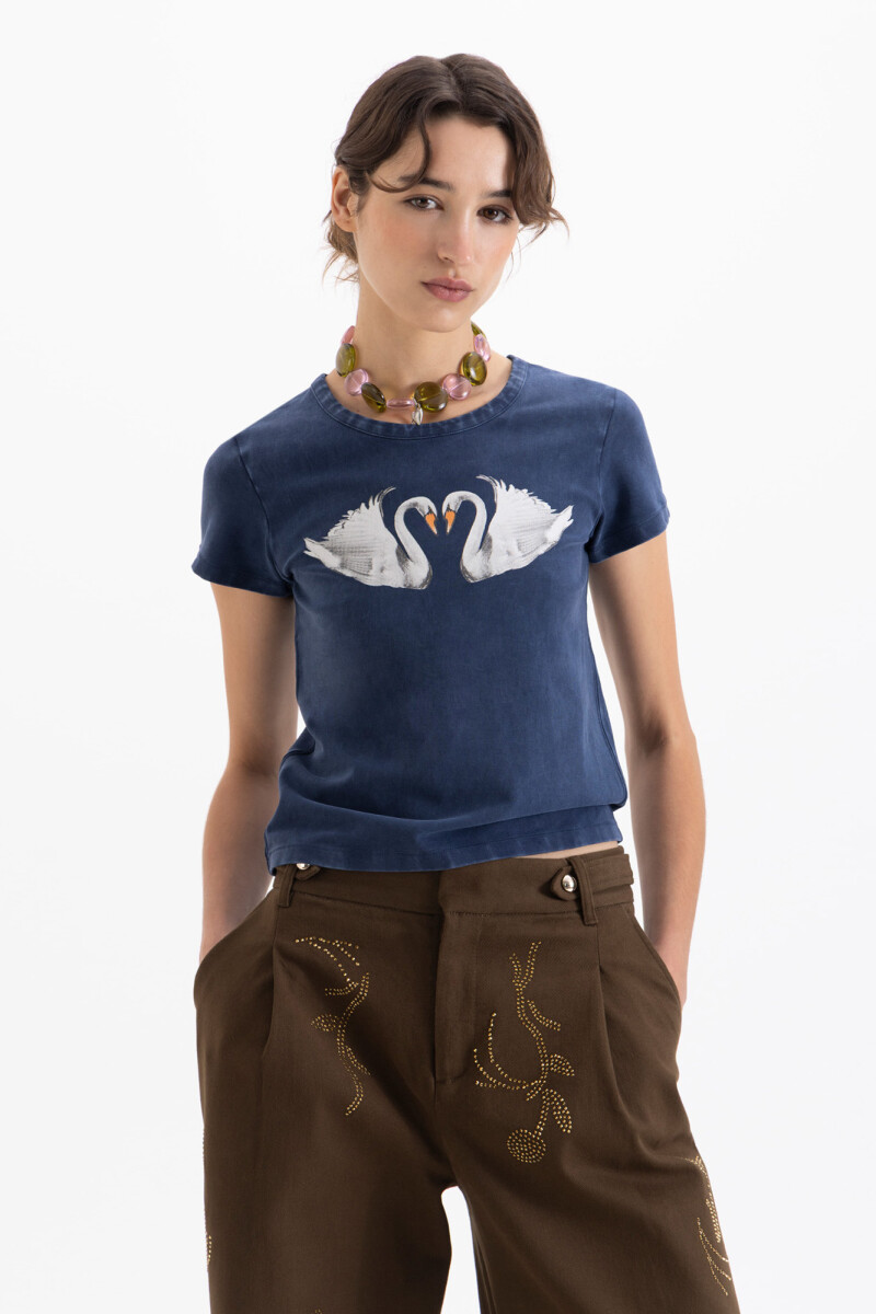Remera Swan Azul