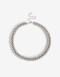 Collares Cortos Metal Collar Corto Bolones Metal - Plateado Rodio