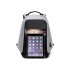 Mochila Anti Robo Impermeable Puerto Usb Para Celular Variante Color Gris