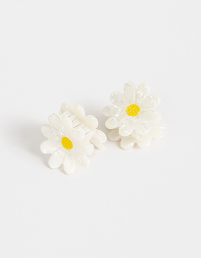 Broches Sets Con flores Set De Broches - Blanco Crudo
