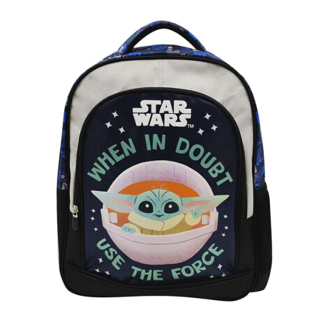 Mochila Infantil Jacquard Grande 40 x 30 cm Baby Yoda