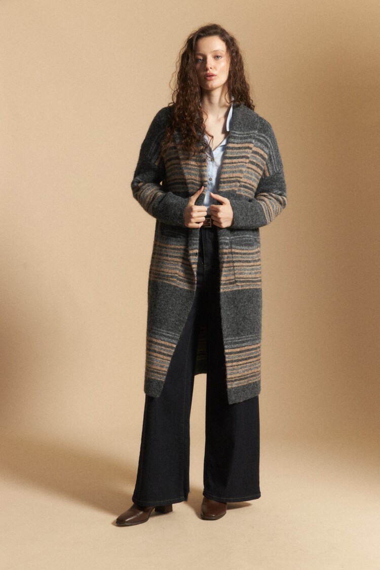 CARDIGAN FERONIA Gris Oscuro