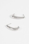 Aros largos antique plateado