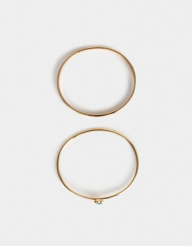 Pulseras Rígidas Sets Con strass Set De Pulseras Rígidas Con Strass - Dorado