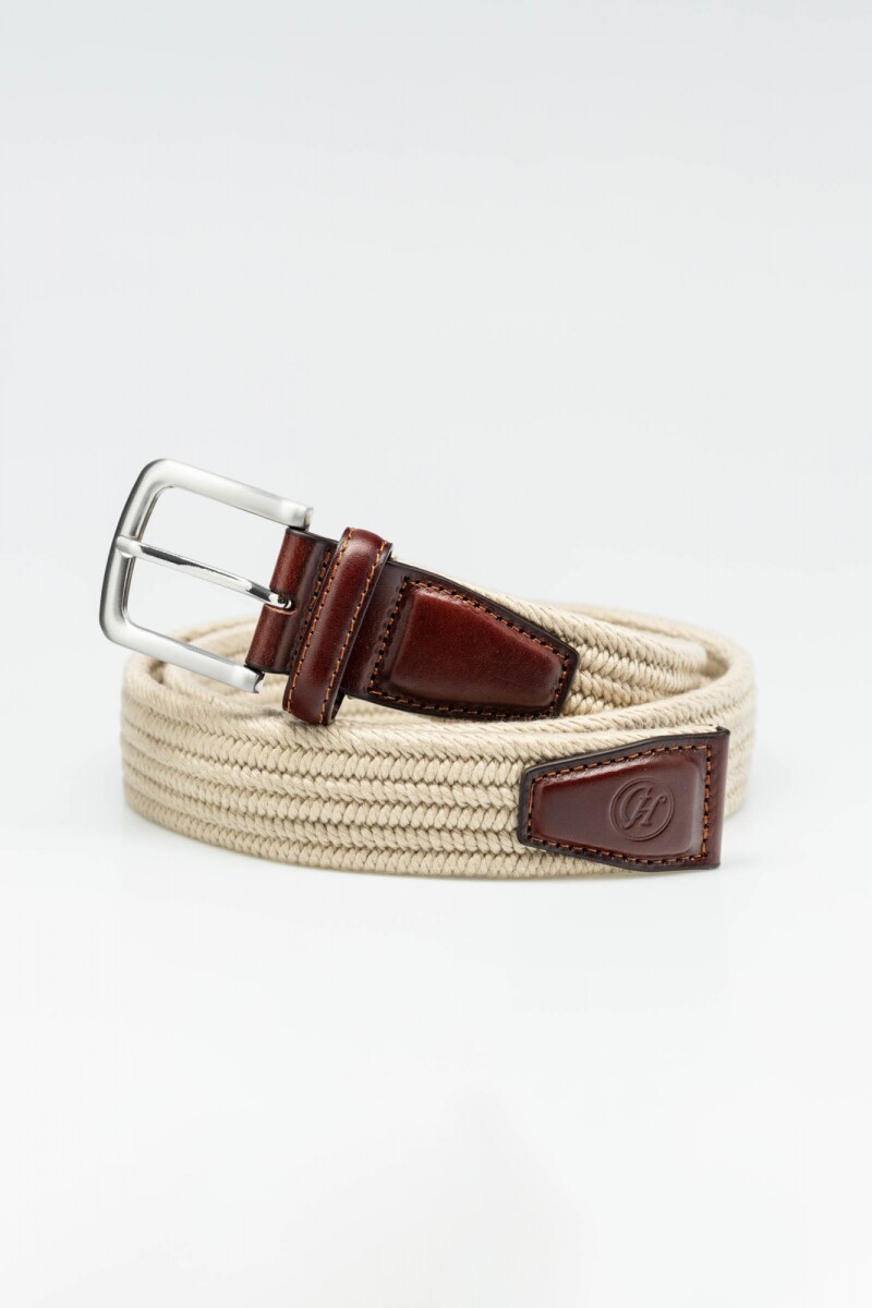 Cinto liso algodón - Beige 