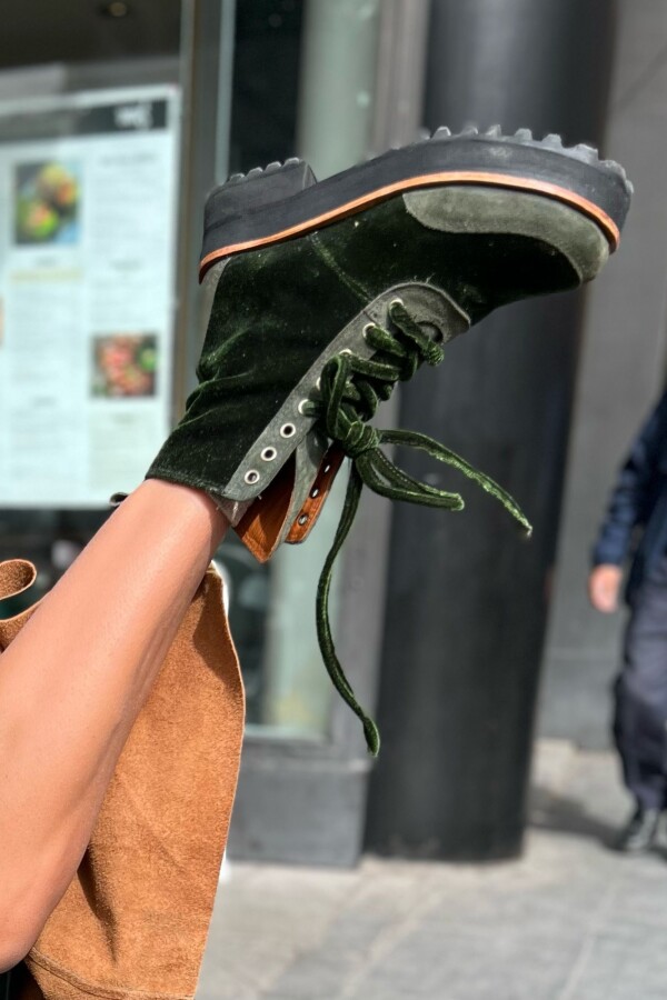 Velvet Boots Verde