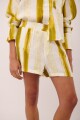 SHORT PERA PRINT Pistacho