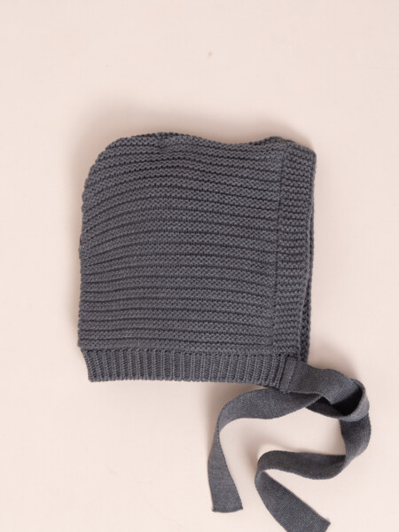 Gorro abrigado con orejas Gris oscuro