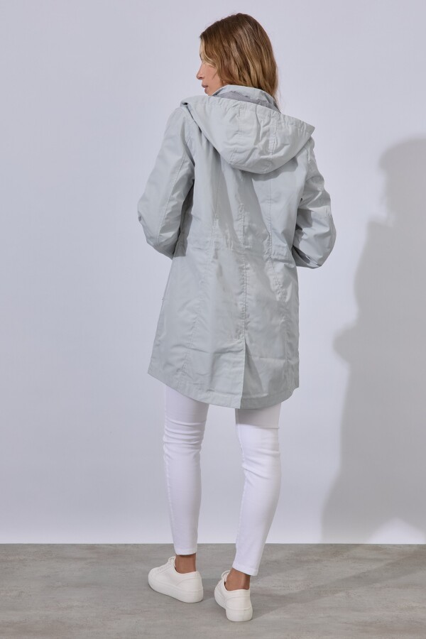 Gabardina Impermeable GRIS CLARO