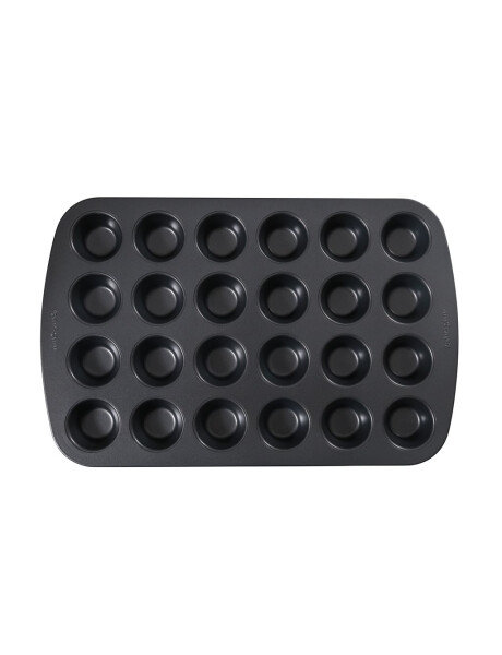 MOLDE MINI MUFFIN X24 240.3X25.8X2.5CM,0.5MM NEGRO MOLDE MINI MUFFIN X24 240.3X25.8X2.5CM,0.5MM NEGRO