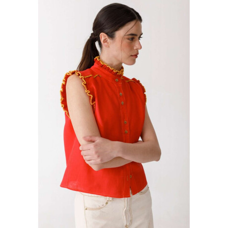 Pre Venta Blusa Cereza Detail Rojo