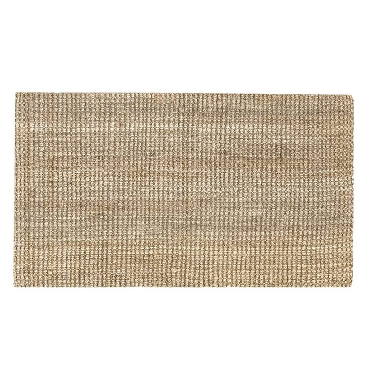 Alfombra rectangular yute natural tejida a mano 100x150 cm - MARRON 