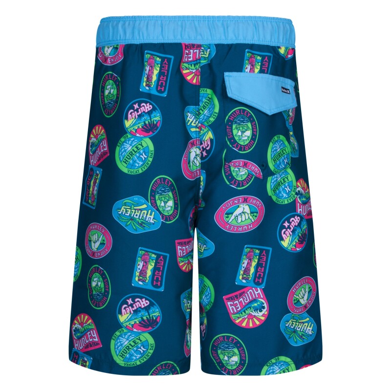 Short Travel Patch Pull On Swim de Niños Azul