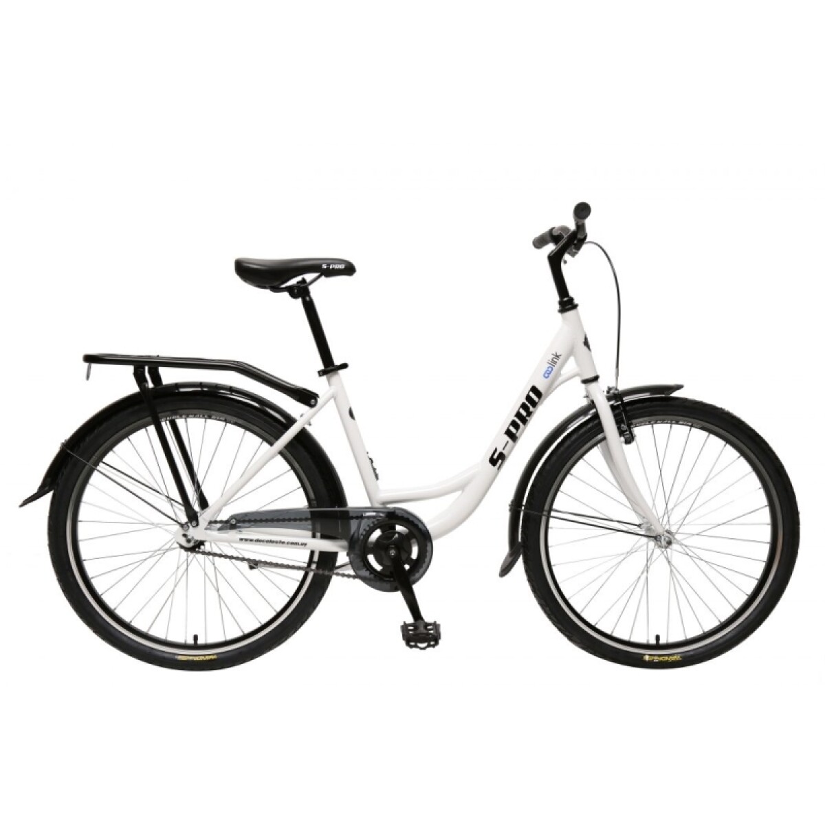Bicicleta S-pro Urbana Link R.26 Dama Aluminio - Blanco 