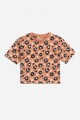 T-shirt animal print TOSTADO
