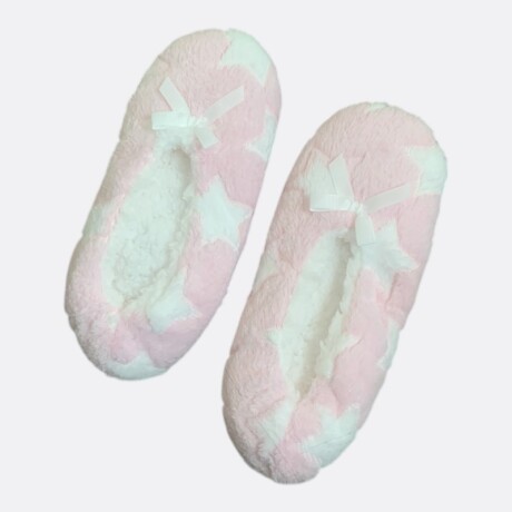 Pantuflas Forma Estrella Varios Colores Rosa Claro