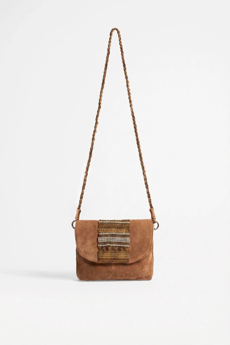 CARTERA SEQUINS Camel