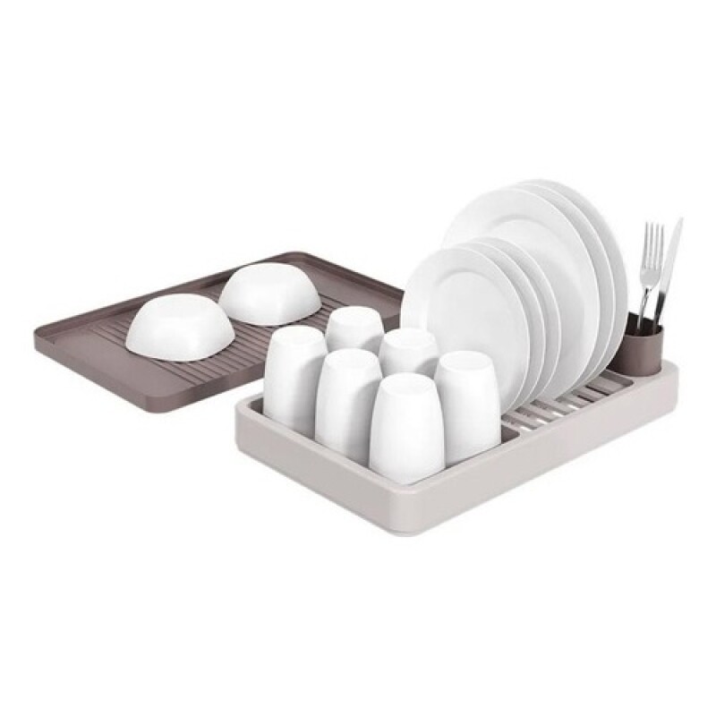 Escurridor para platos Coza de plástico flat 42X26X10cm Gris