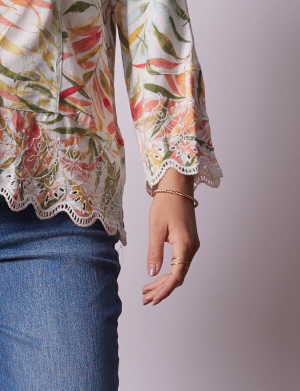 Chaqueta Lino MULTI/CRUDO