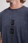 Remera oversize Rivas Gris oscuro