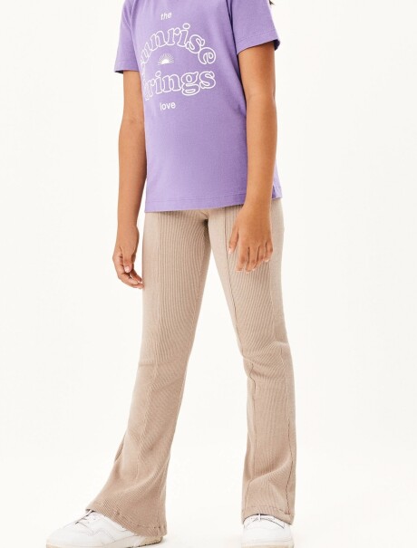 PANTALÓN INFANTIL CON ELASTANO BEIGE
