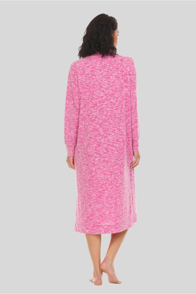 DRESS LARGO JASPEADO ROSADO