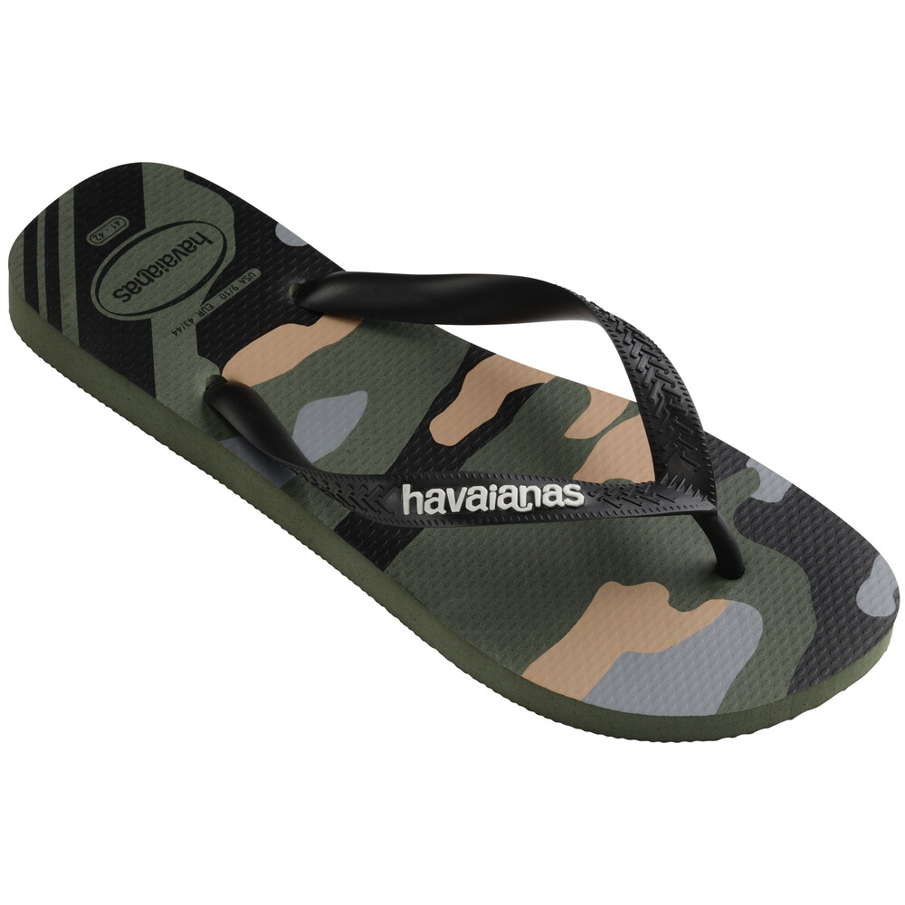 Sandalias Havaianas Top Camu FC Hombre Verde Oliva/Negro