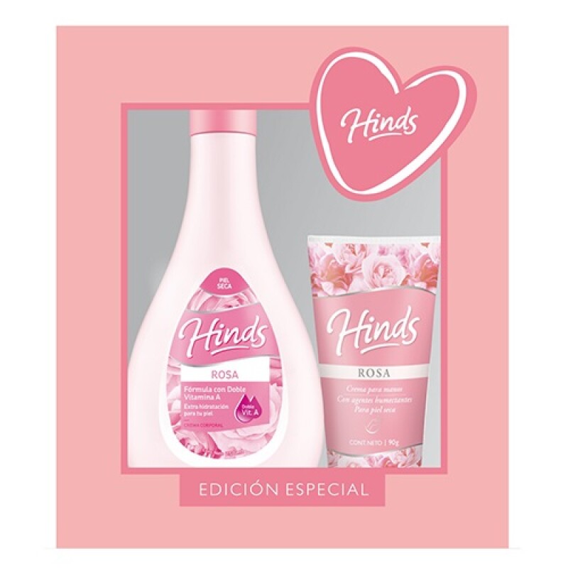 Crema Hinds Corporal Rosa 250 Ml + Crema Rosa De Manos 90 Ml Crema Hinds Corporal Rosa 250 Ml + Crema Rosa De Manos 90 Ml