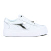 Championes Casuales Mujer Diadora Sportswear Blanco-Plata