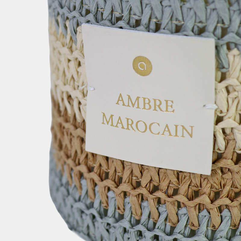 VELA AROMATICA AMBRE MAROCAIN POTE YUTE COLORIDO Unica