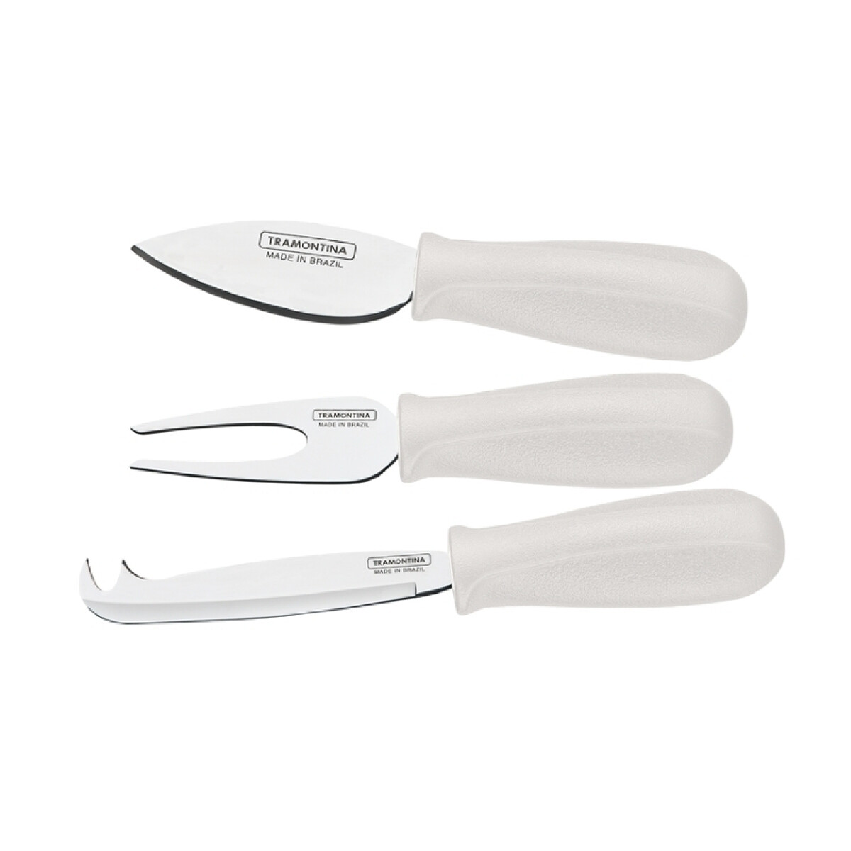 Juego de 3 utensilios color blanco para queso, PLENUS -TRAMONTINA - TN9723 