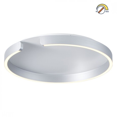 Plafón LED, Diseño anillo cortado, Dimerizable 30W 40CM PLATA