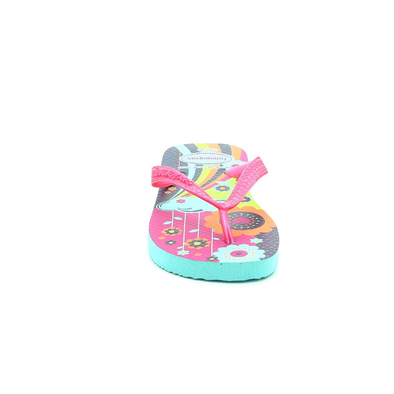 Havaianas Ojota Kids Flores En Planta Rosado-combinado