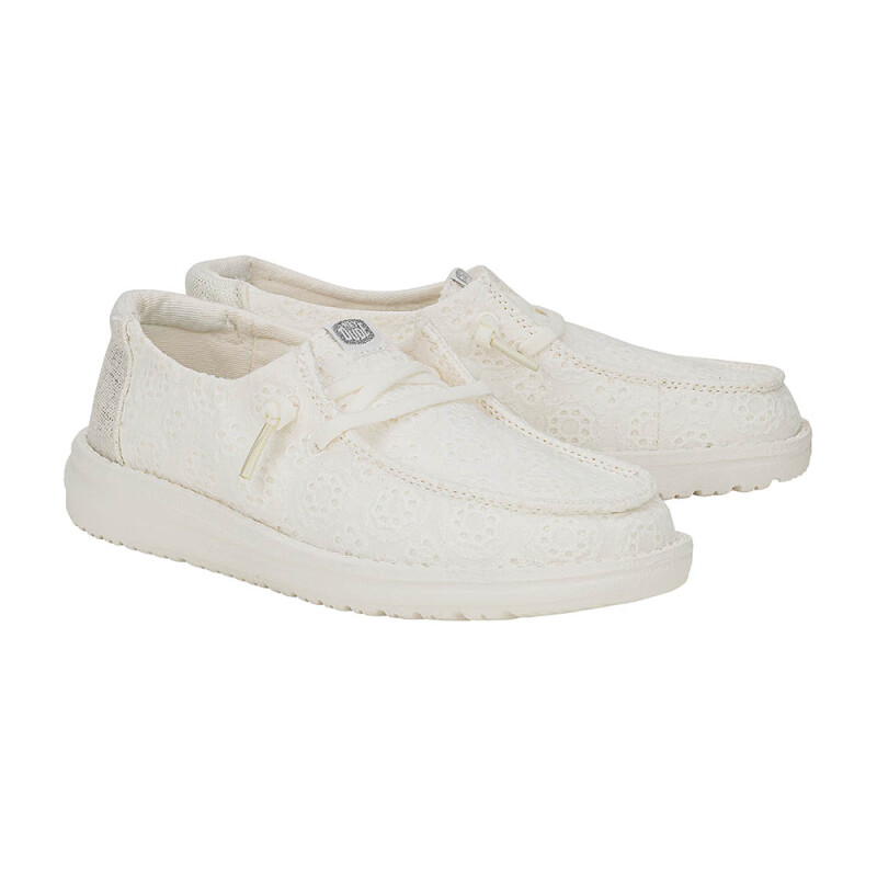 Wendy Y Eyelet Lace - Niños White