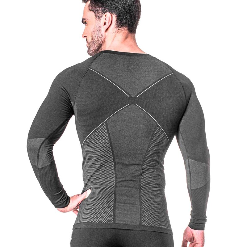 Buzo Manga Larga Poker X-ray Confort Negro