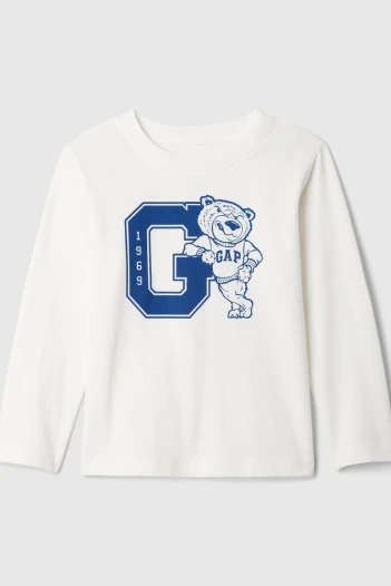 Remera Manga Larga Toddler Niño New Off White