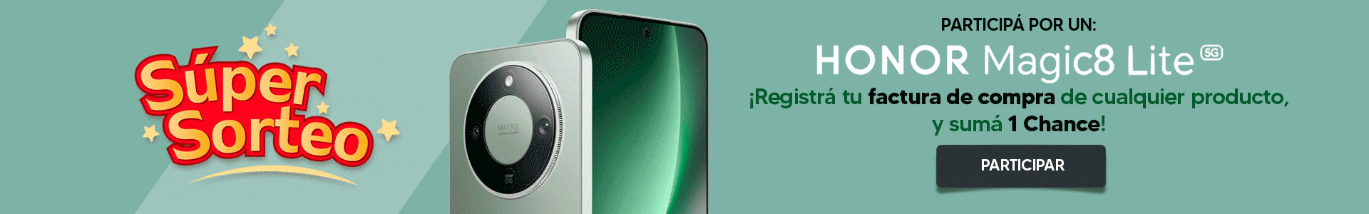 Sorteo Honor Magic 8 Lite!