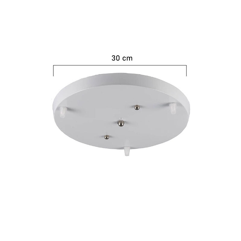 ACCE700 Base Circular para 3 Colgantes Blanco