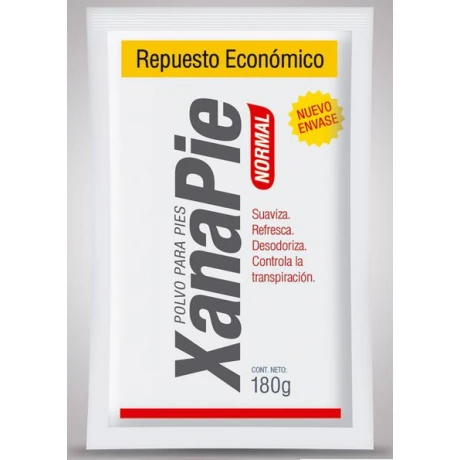 POLVO PEDICO XANAPIE NORMAL ROJO REPUESTO 180 GR POLVO PEDICO XANAPIE NORMAL ROJO REPUESTO 180 GR