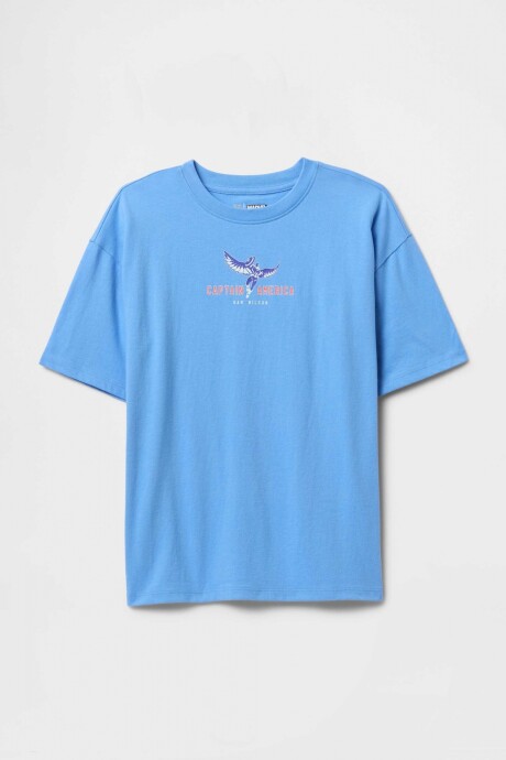 Remera Gráfico Marvel Niño Union Blue